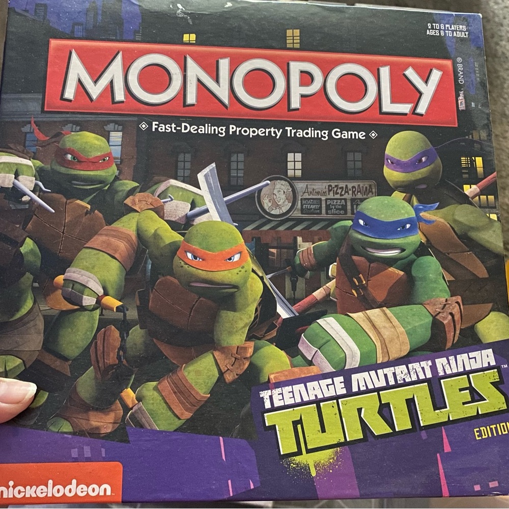 MONOPOLY: Teenage Mutant Ninja Turtles Edition <open box / complete set>